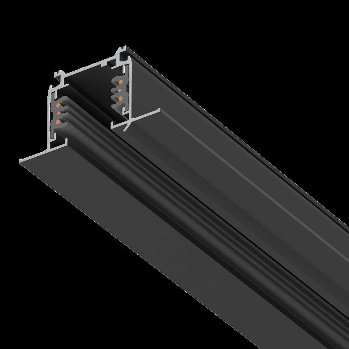 Трек шестиконтактный встраиваемый 3-фазн со стыковочными пазами (круглые медные жилы), 3м Quattro/DALI/ Lightstar 503038-R-DALI