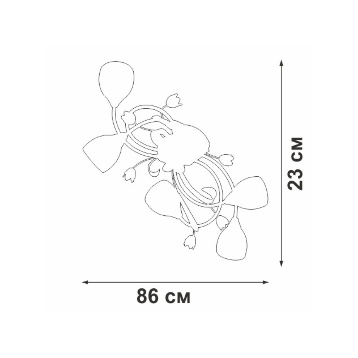 Потолочная люстра Vitaluce V1467-0/6PL