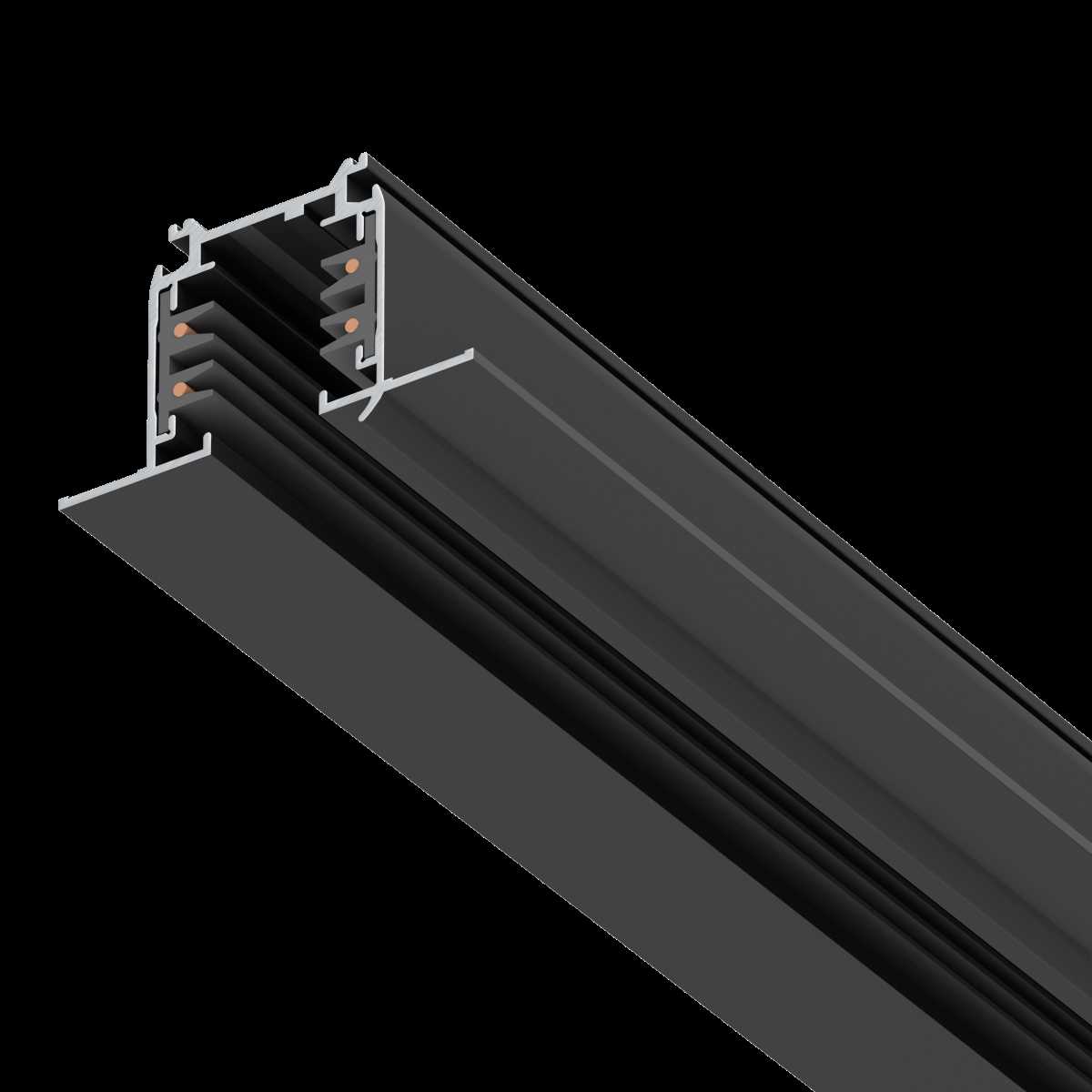 Трек четырехконтактный 3-фазный встраиваемый со стыковочными пазами (круглые медные жилы) 3м Quattro Lightstar 503038-R