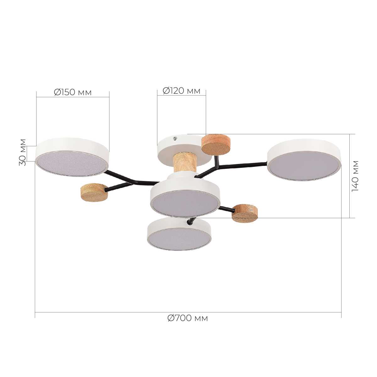 Потолочная светодиодная люстра Evoluce FAEMA SLE6006-502-04
