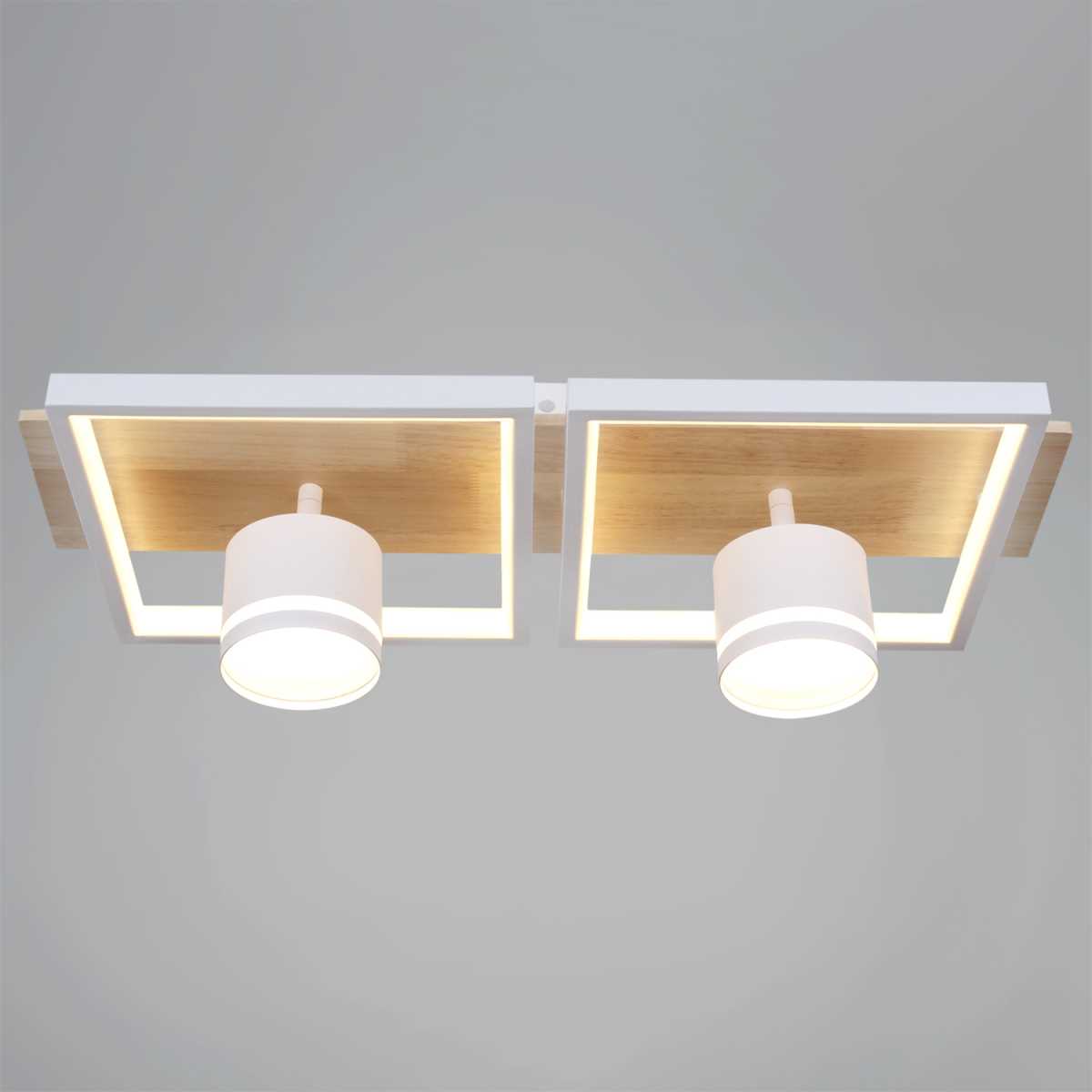Потолочный светильник Reluce 19560-0.3-2+2 WH+WOOD