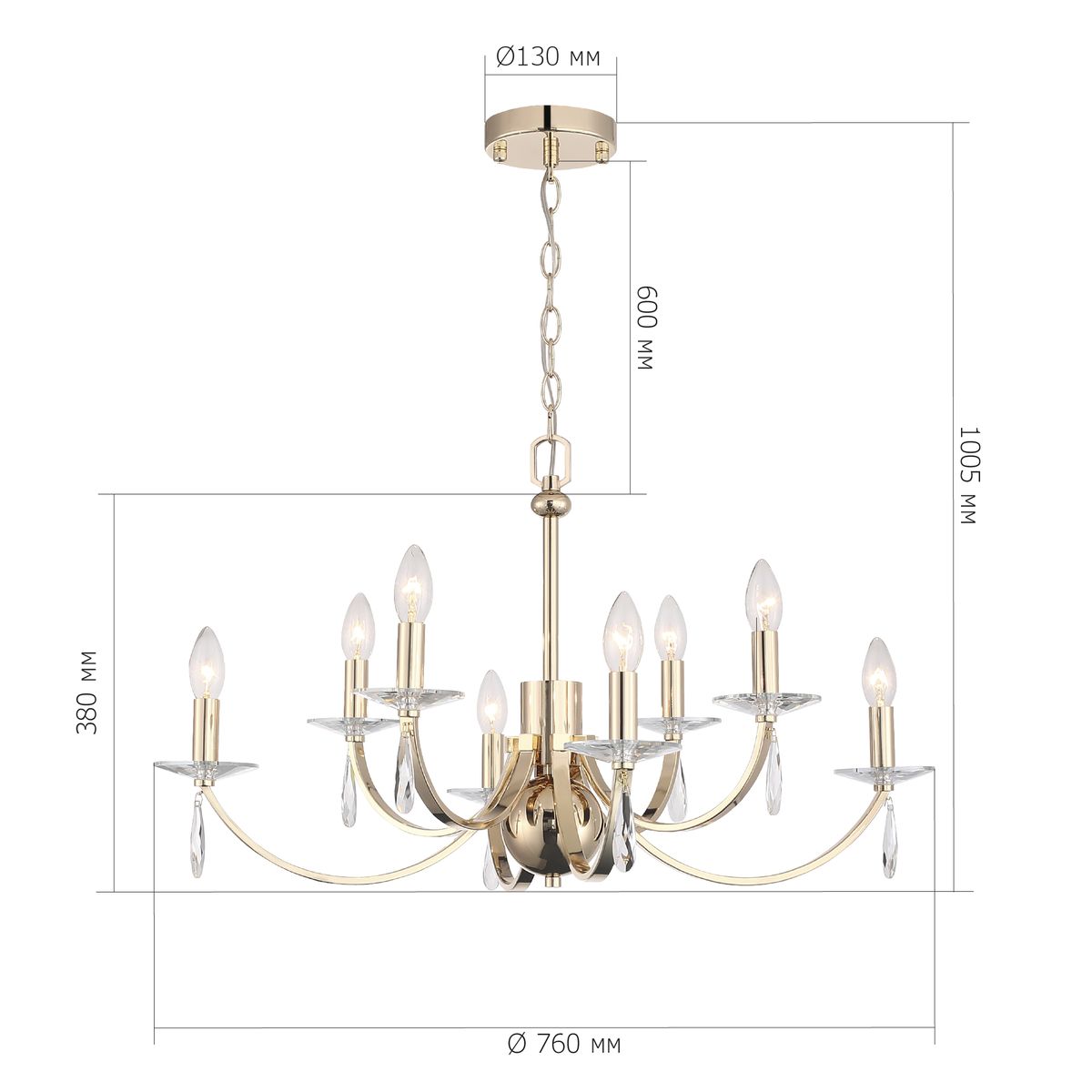 Подвесная люстра ST Luce Elegance SL1405.203.08