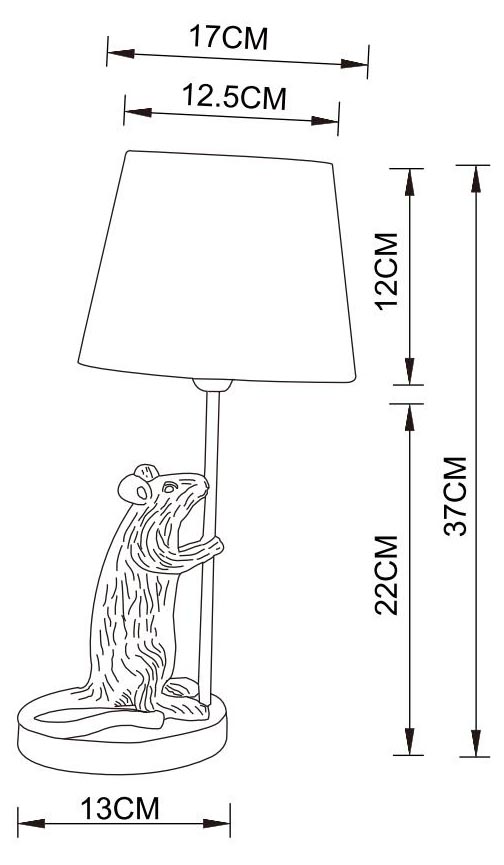 Настольная лампа Arte Lamp Gustav A4420LT-1GO