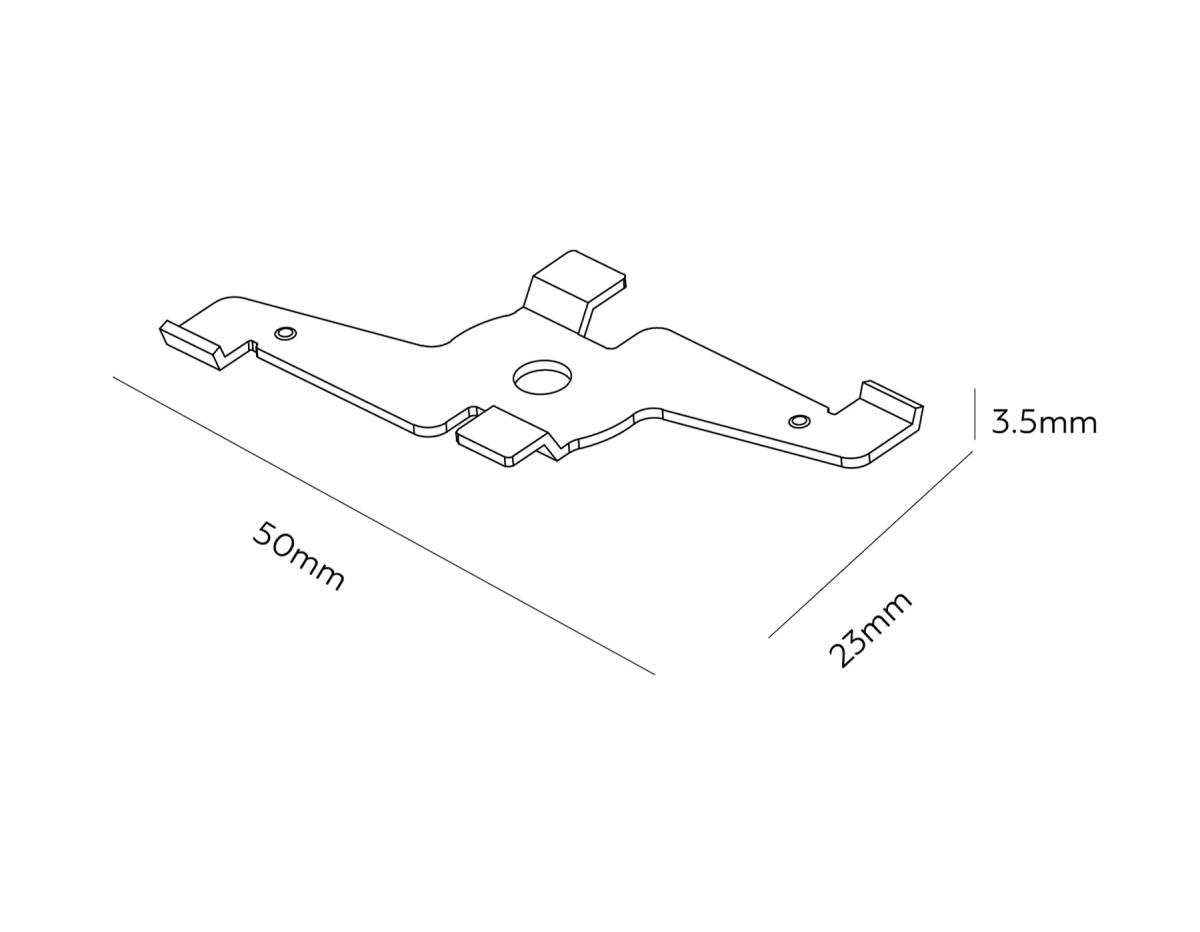 Крепление к потолку для накладного шинопровода Ambrella Light TRACK SYSTEM GL1995