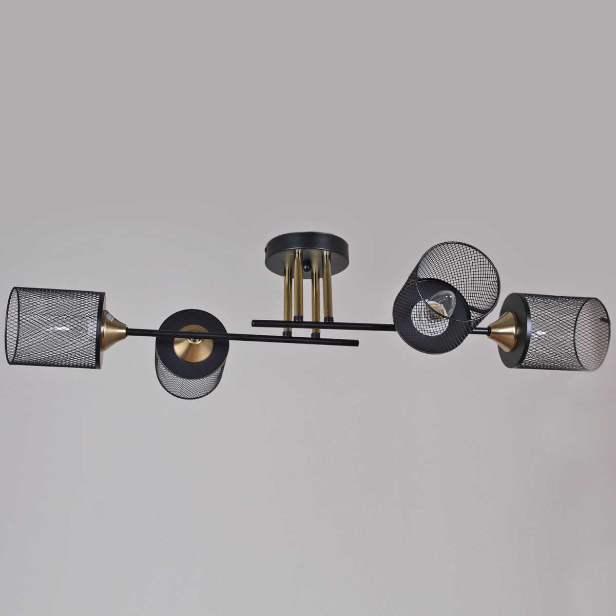 Потолочная люстра Reluce 38460-0.3-04 BK+COPPER