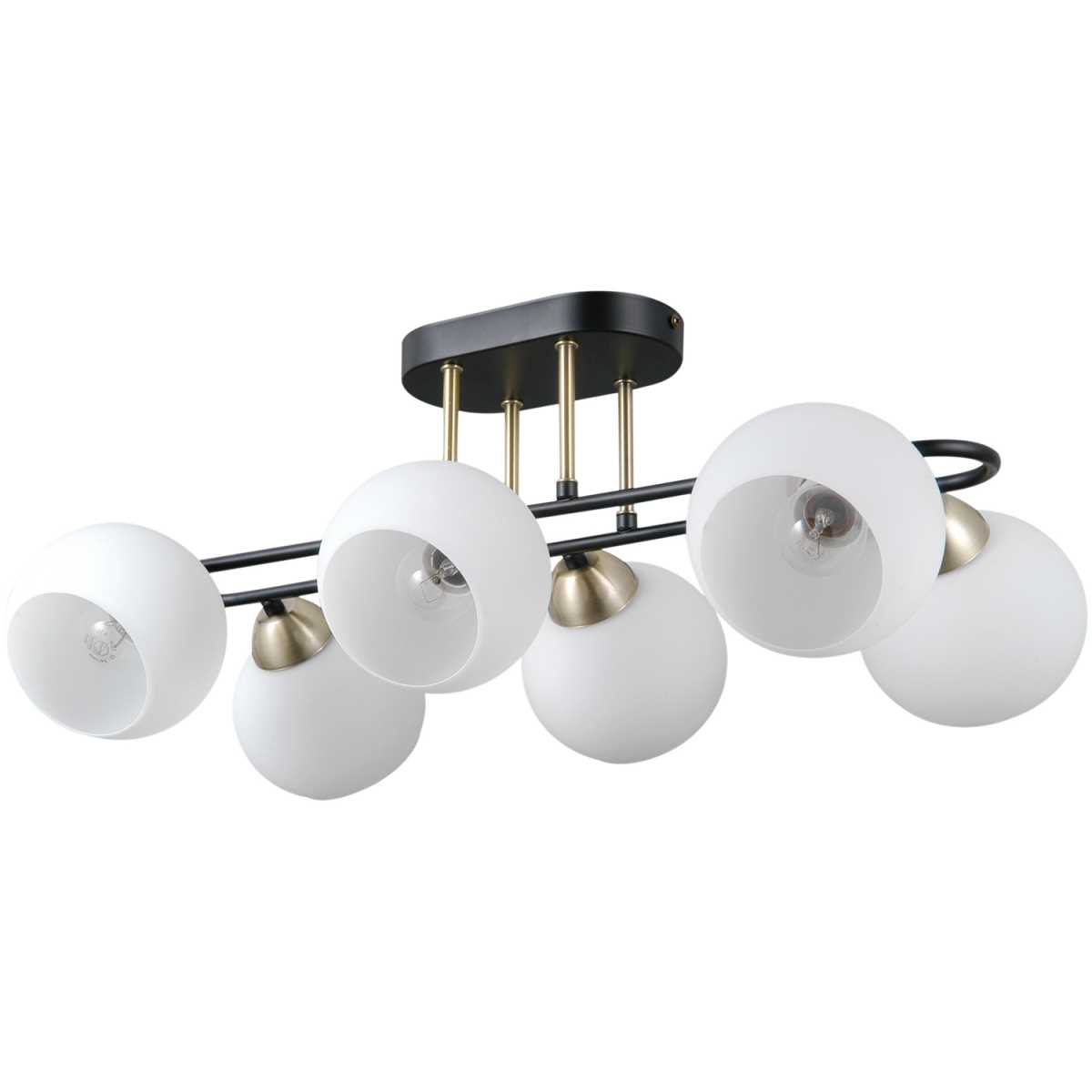 Потолочный светильник ILLUMICO IL0790-6CSQ-25 BK AB TRENTO