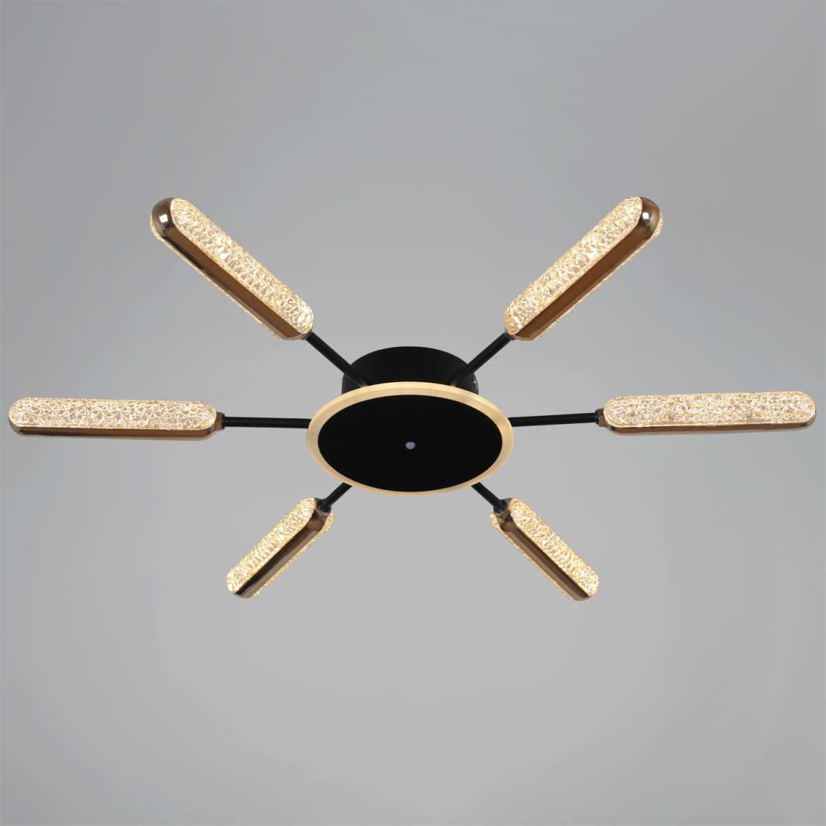 Потолочная люстра Reluce 08290-0.3-06 BK+GD