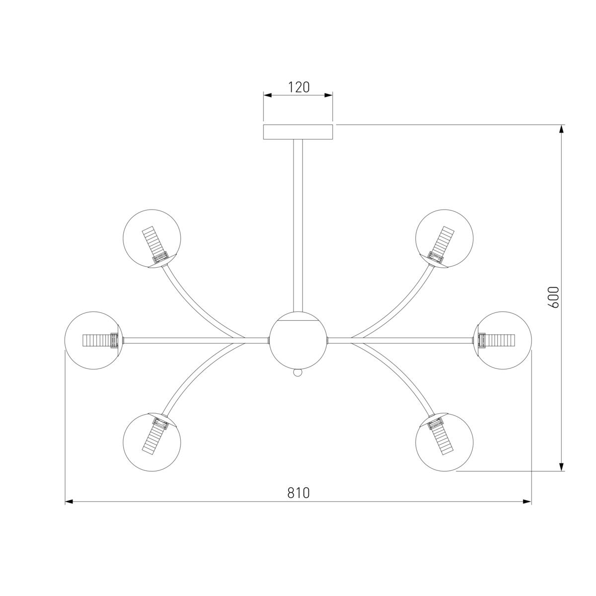 Подвесная люстра Eurosvet Astro 30179 хром