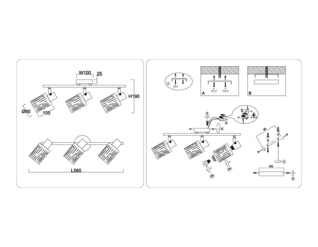 Настенно-потолочный спот Ambrella light TRADITIONAL TR8665