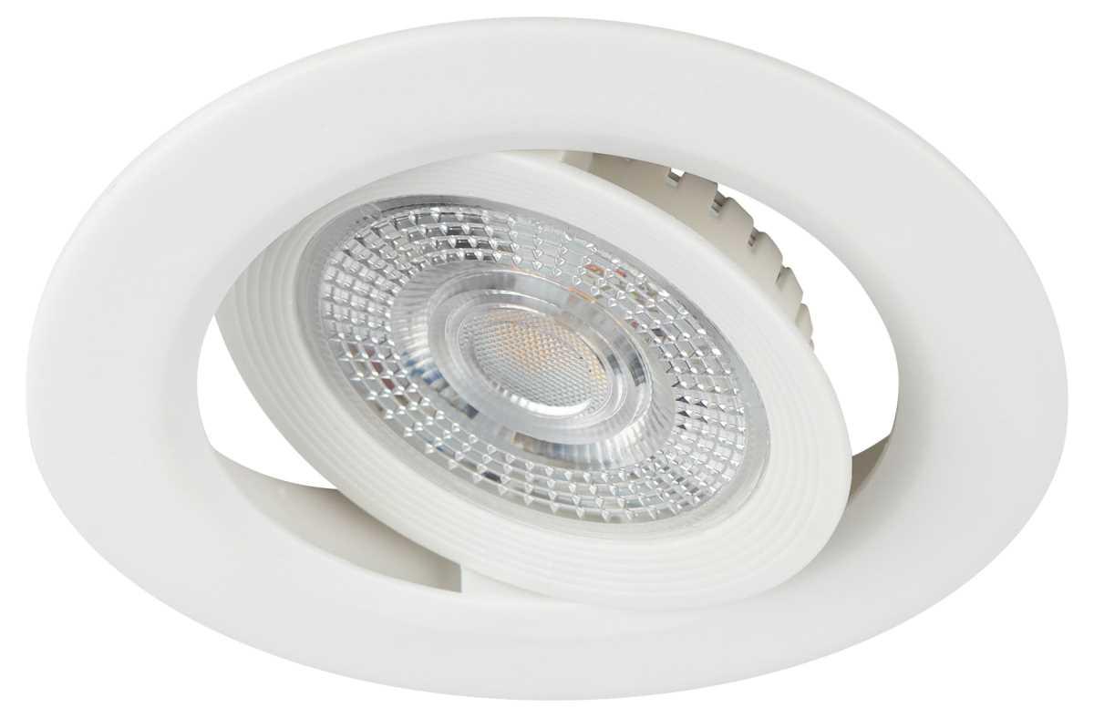 Светильник светодиодный встраиваемый ЭРА KL LED 25A-5 3K WH 5Вт 3000К круглый поворотный белый Б0068128