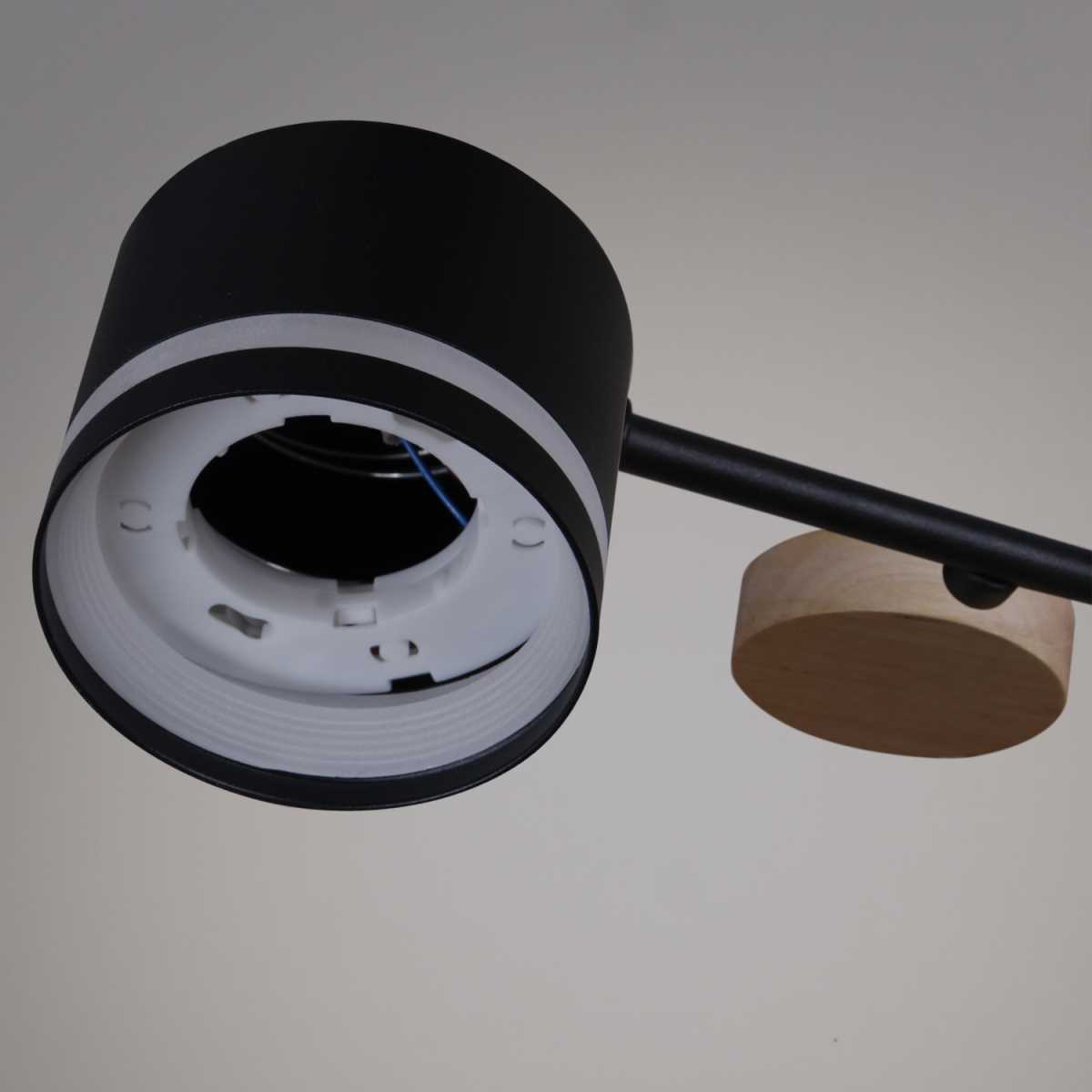 Люстра Reluce 68730-0.3-10 GX53 BK+WOOD