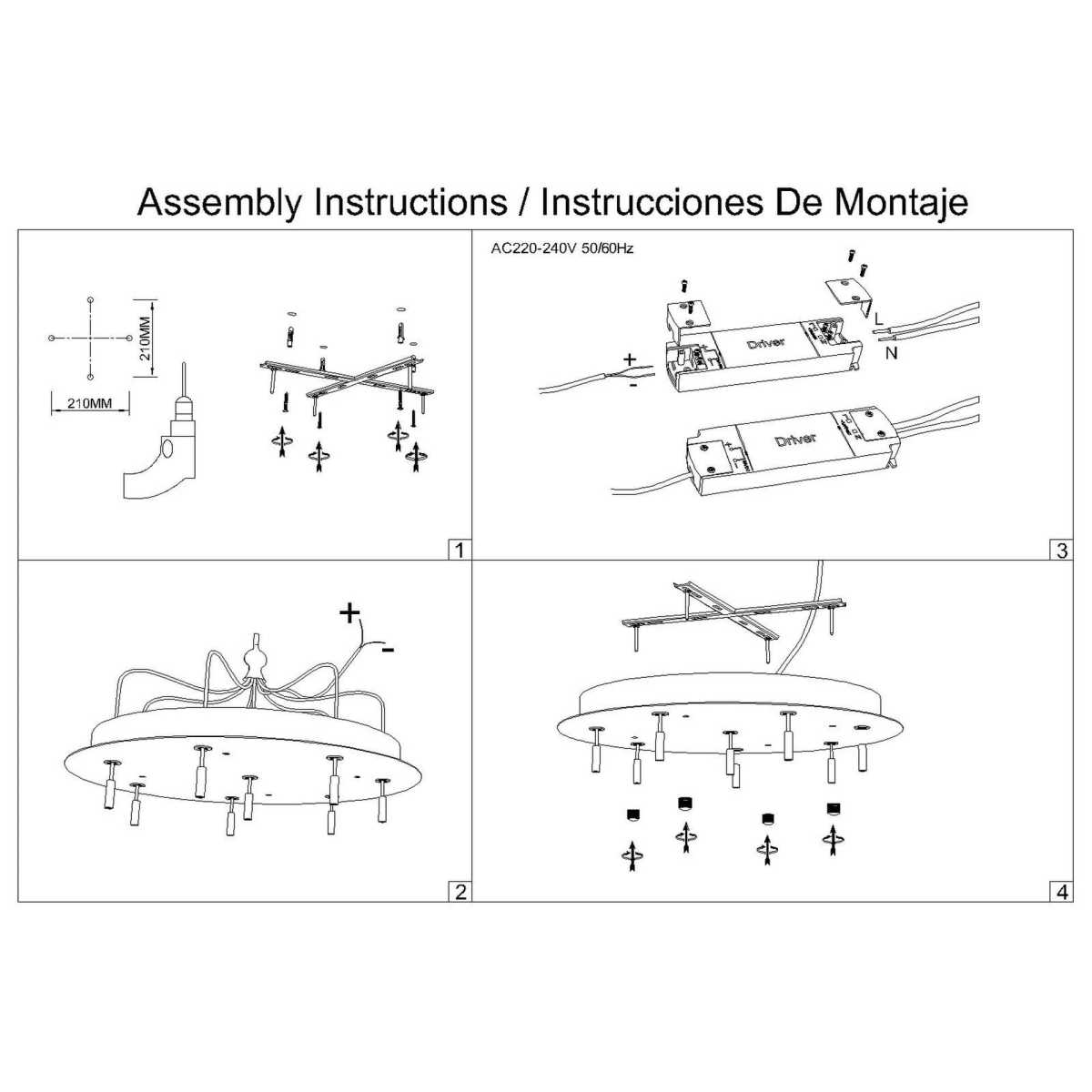 Потолочное основание Mantra Modular Light Florones 9369