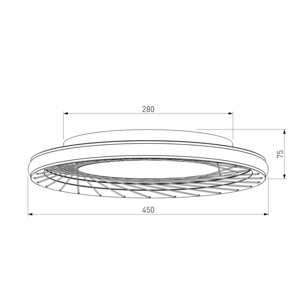 Потолочный светодиодный светильник Eurosvet Parafe 40022/1 LED серый