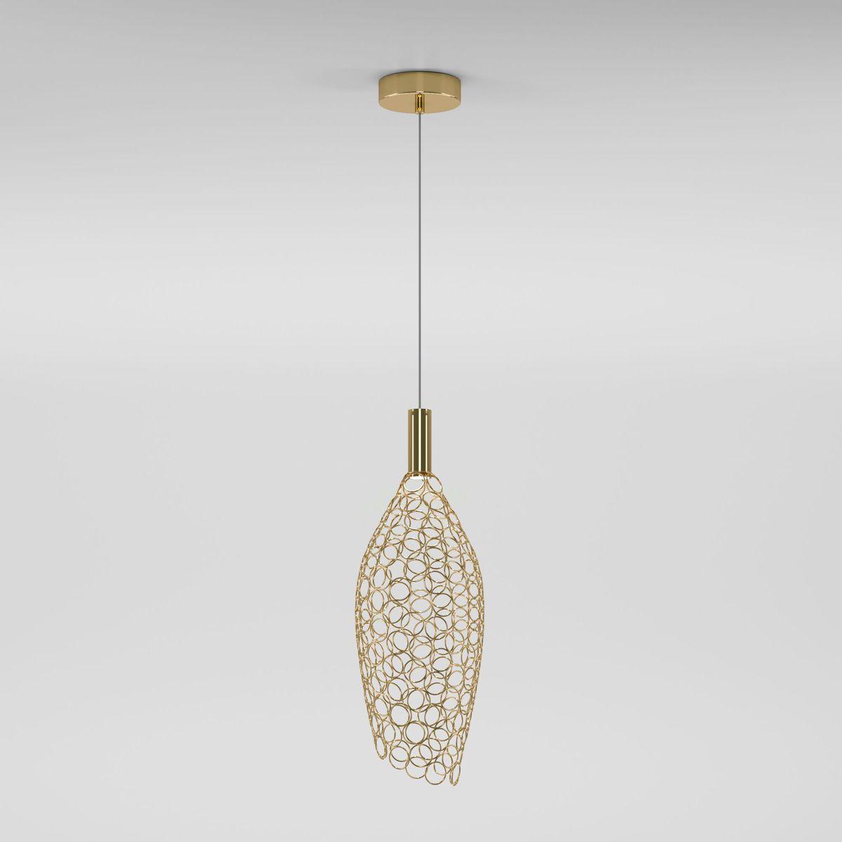 Подвесной светодиодный светильник Eurosvet Ruche 90380/1 золото