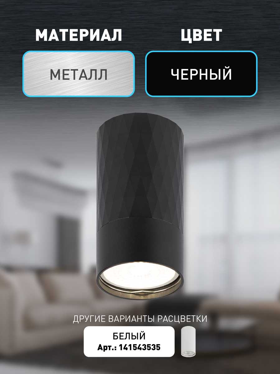 Настенно-потолочный светильник ЭРА OL31 BK Б0056374