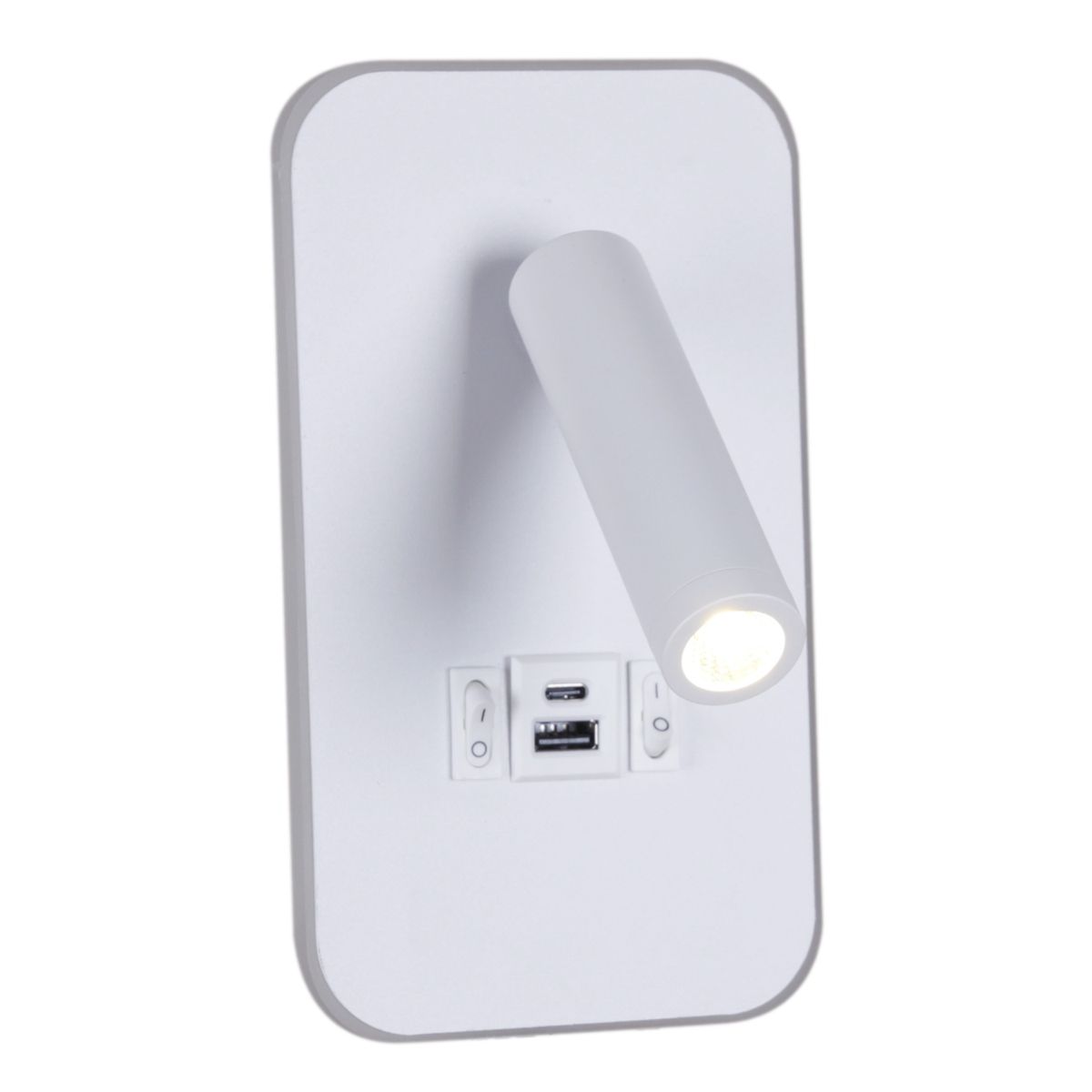 Настенный светодиодный светильник Reluce 86204-9.2-001KT LED12W+USB WT