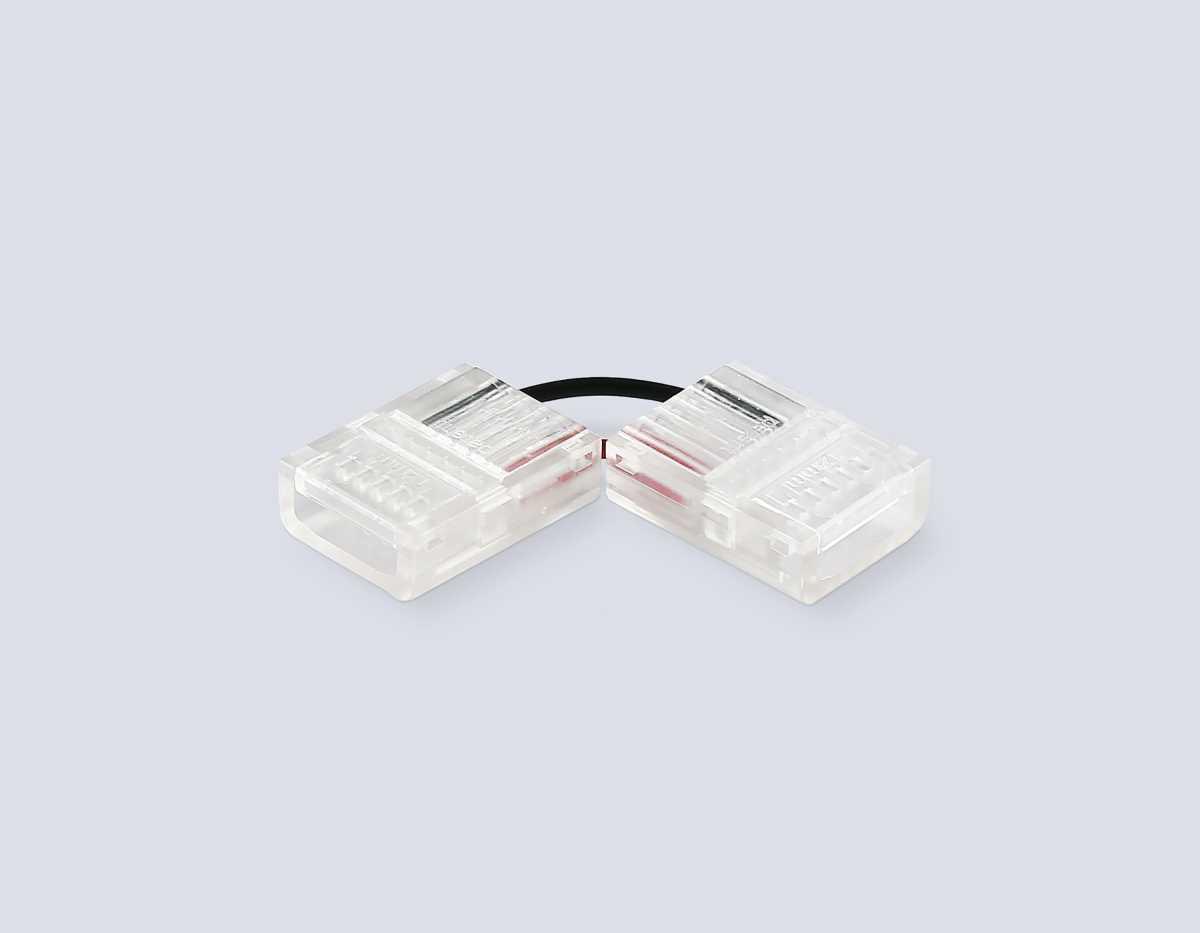Соединитель угловой AMBRELLA LIGHT ILLUMINATION COB 12/24V для лент 12mm (2 конт.) (10шт. в комплекте) GS6871
