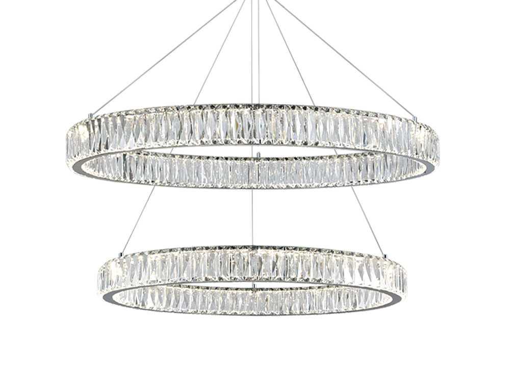 Вертикальная композиция Newport 8240 из двух колец хром №14 S8240_032CH