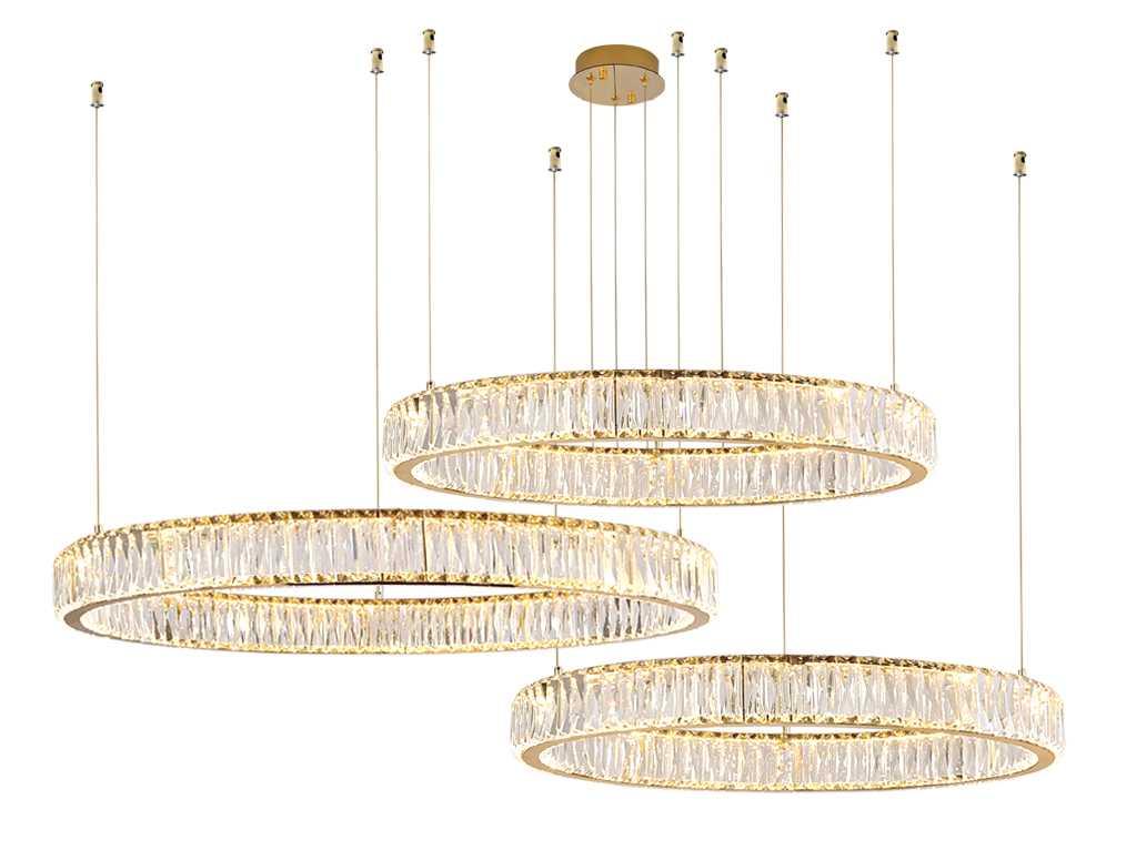 Горизонтальная композиция Newport 8240 из трех колец золото №11 S8240_029G