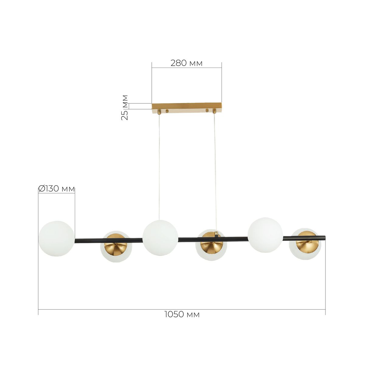 Подвесная люстра Evoluce FORLI SLE220403-06