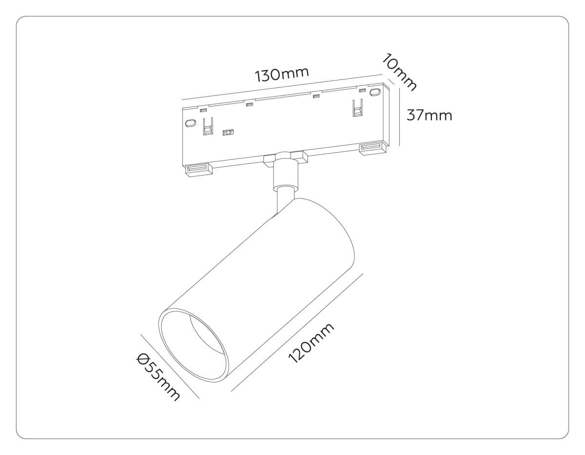 Трековый акцентный светильник Ambrella Light TRACK SYSTEM GL2310