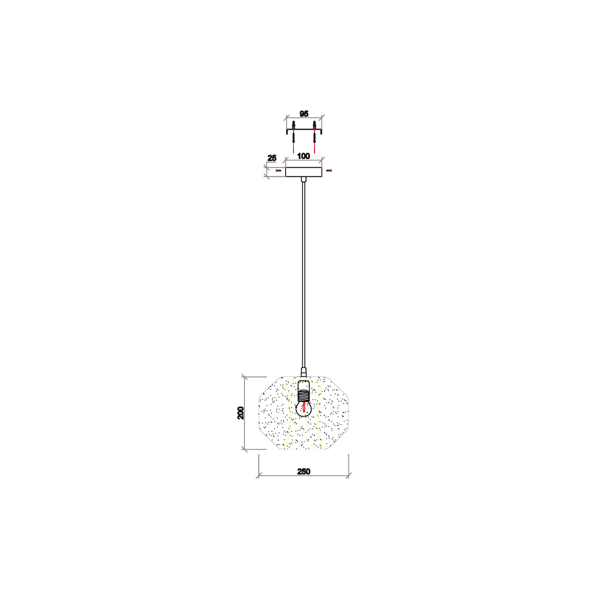 Подвесной светильник Vele Luce Milan VL5724P11