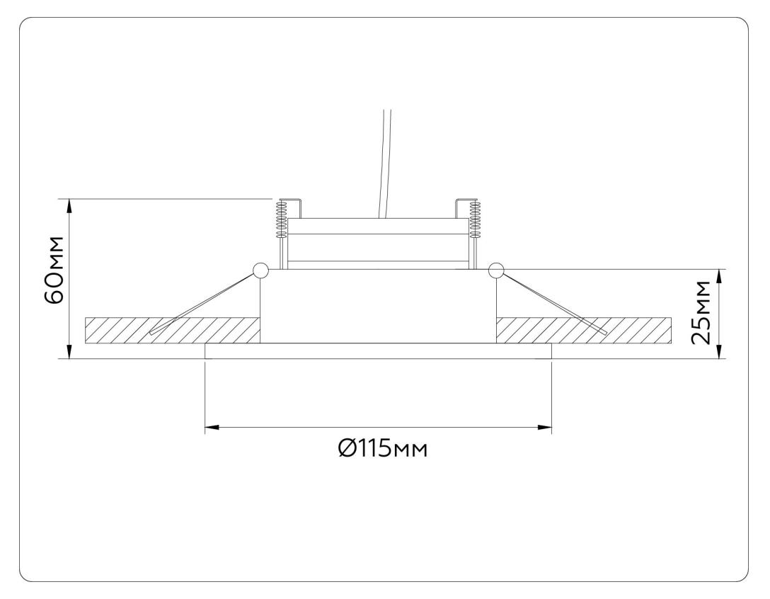 Встраиваемый светильник Ambrella light TECHNO SPOT TN52333