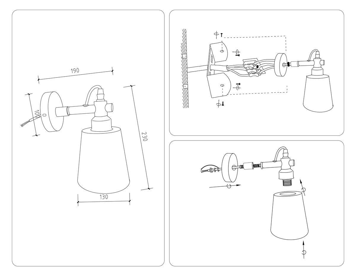 Бра Ambrella light Traditional Loft TR82212