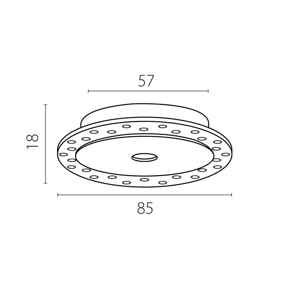 Рамка скрытого монтажа плоская д/светильников 0741х6 Spira Lightstar 074106-02
