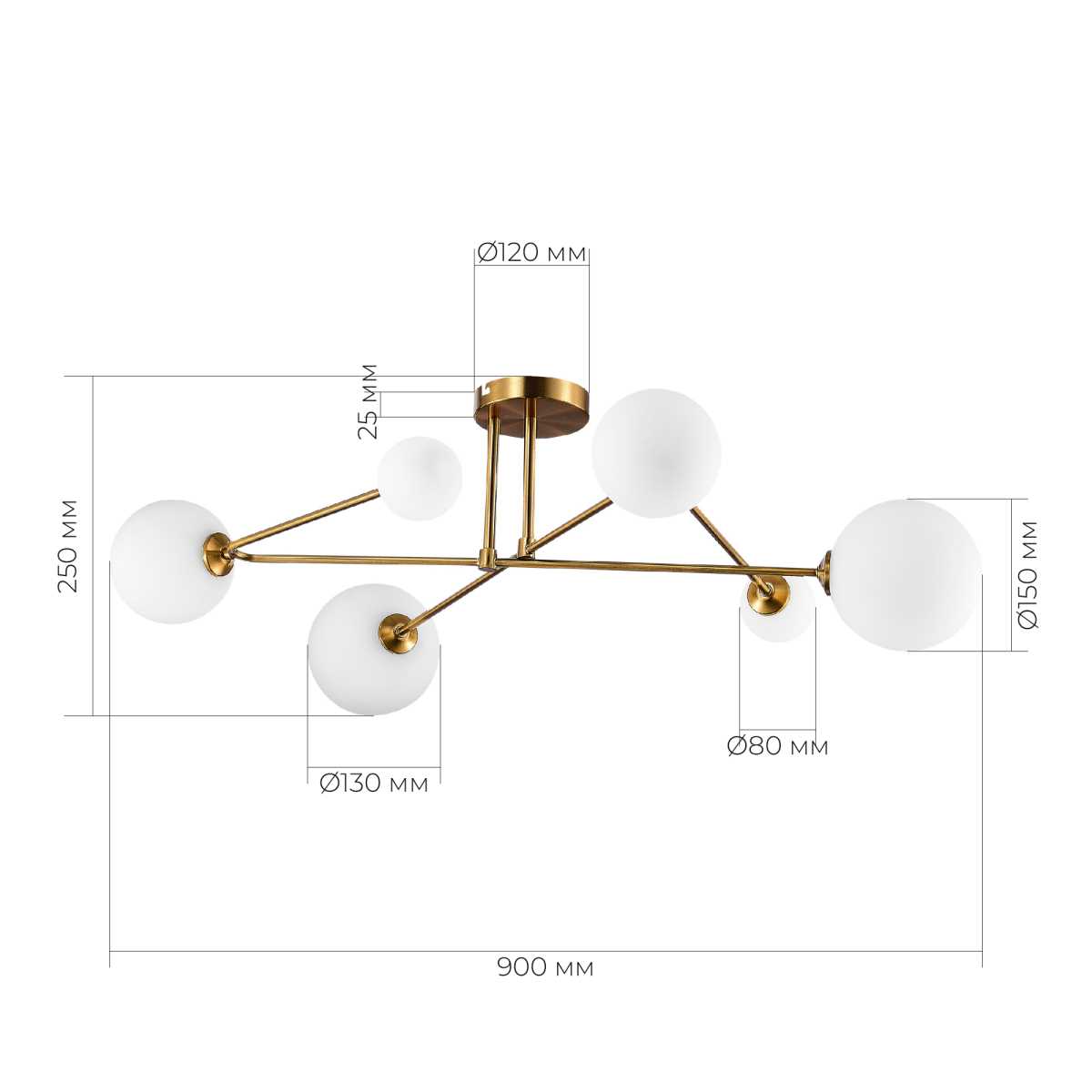 Потолочная люстра Evoluce FANTINI SLE2211-302-06