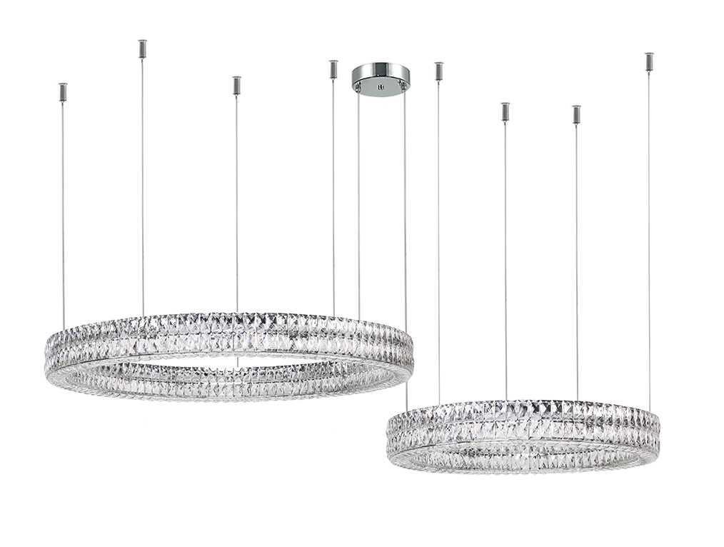 Горизонтальная композиция Newport 8550 из двух колец хром №182 S8550_182CH