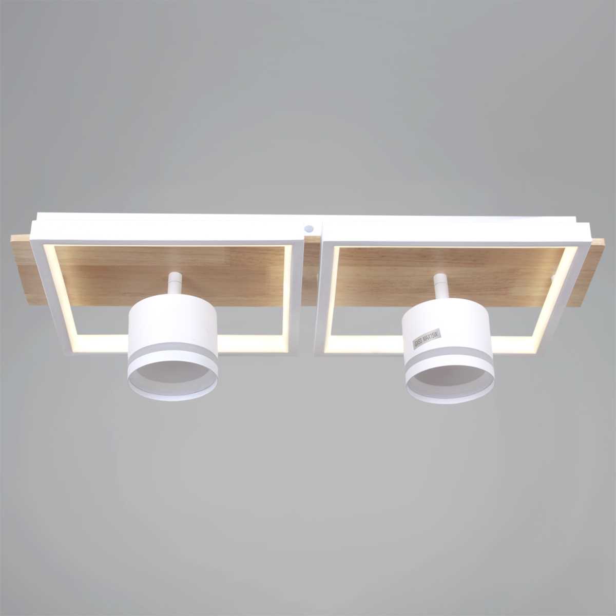 Потолочный светильник Reluce 19560-0.3-2+2 WH+WOOD
