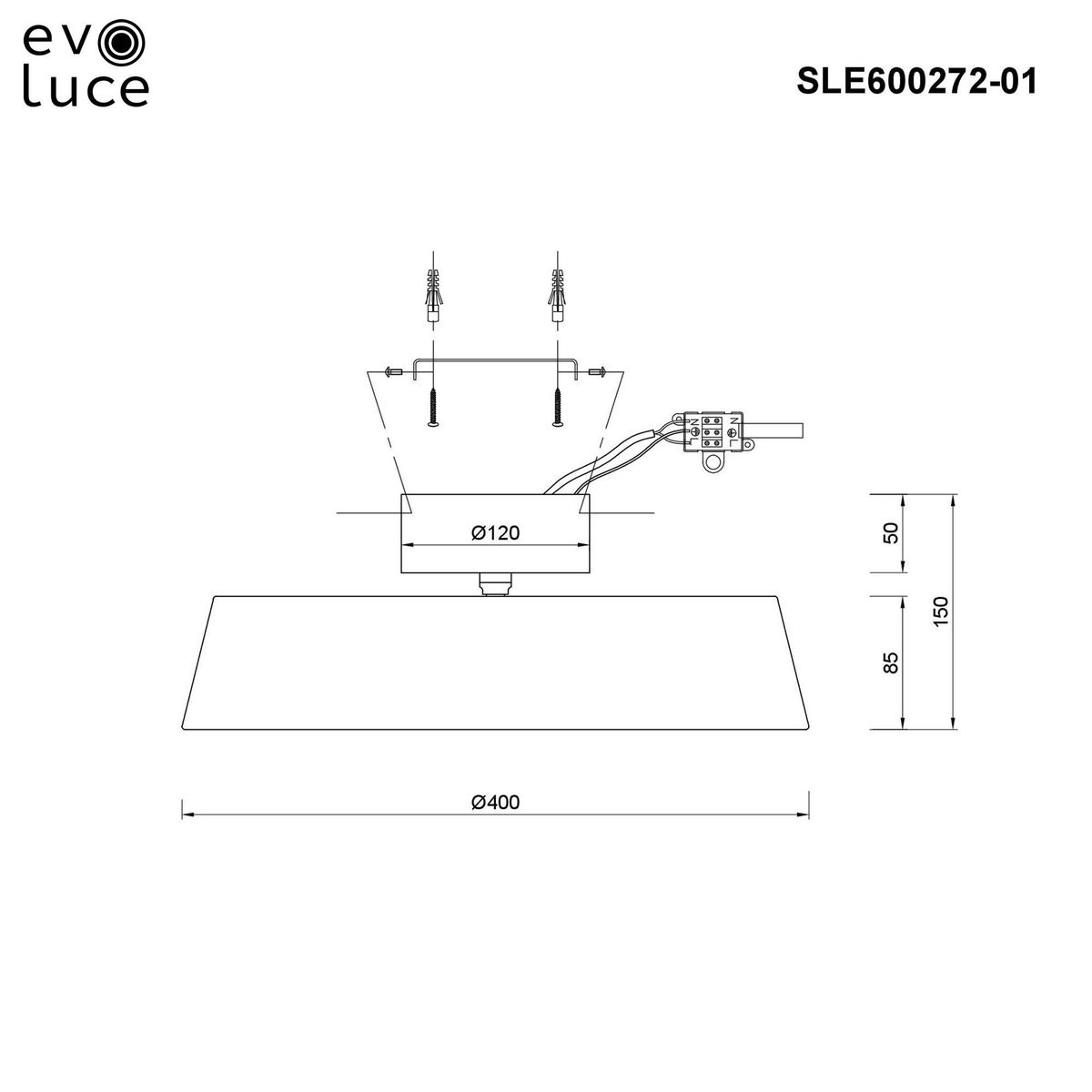 Потолочный светодиодный светильник Evoluce Vigo SLE600272-01