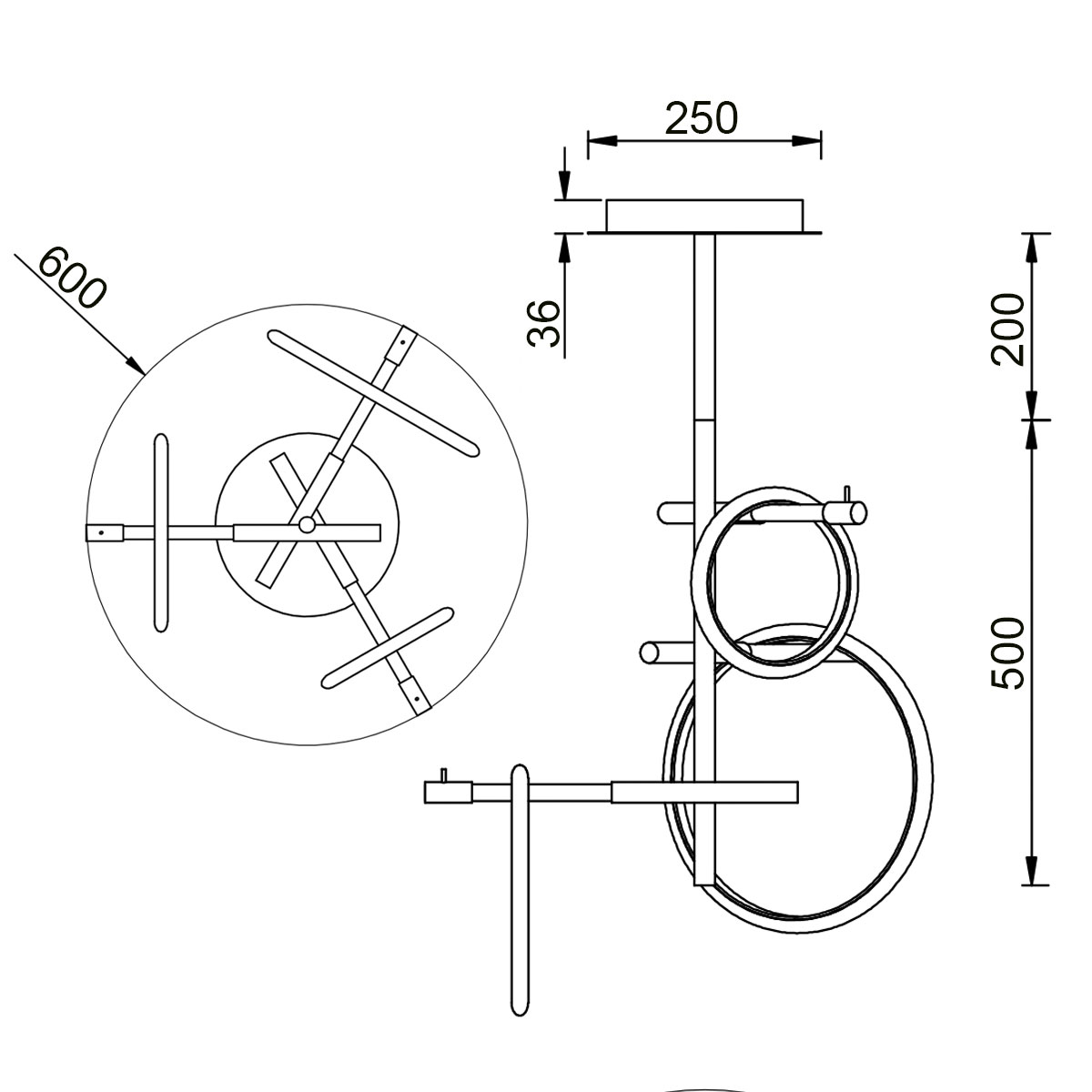 Потолочный светильник Vele Luce Bellezza VL7262L03
