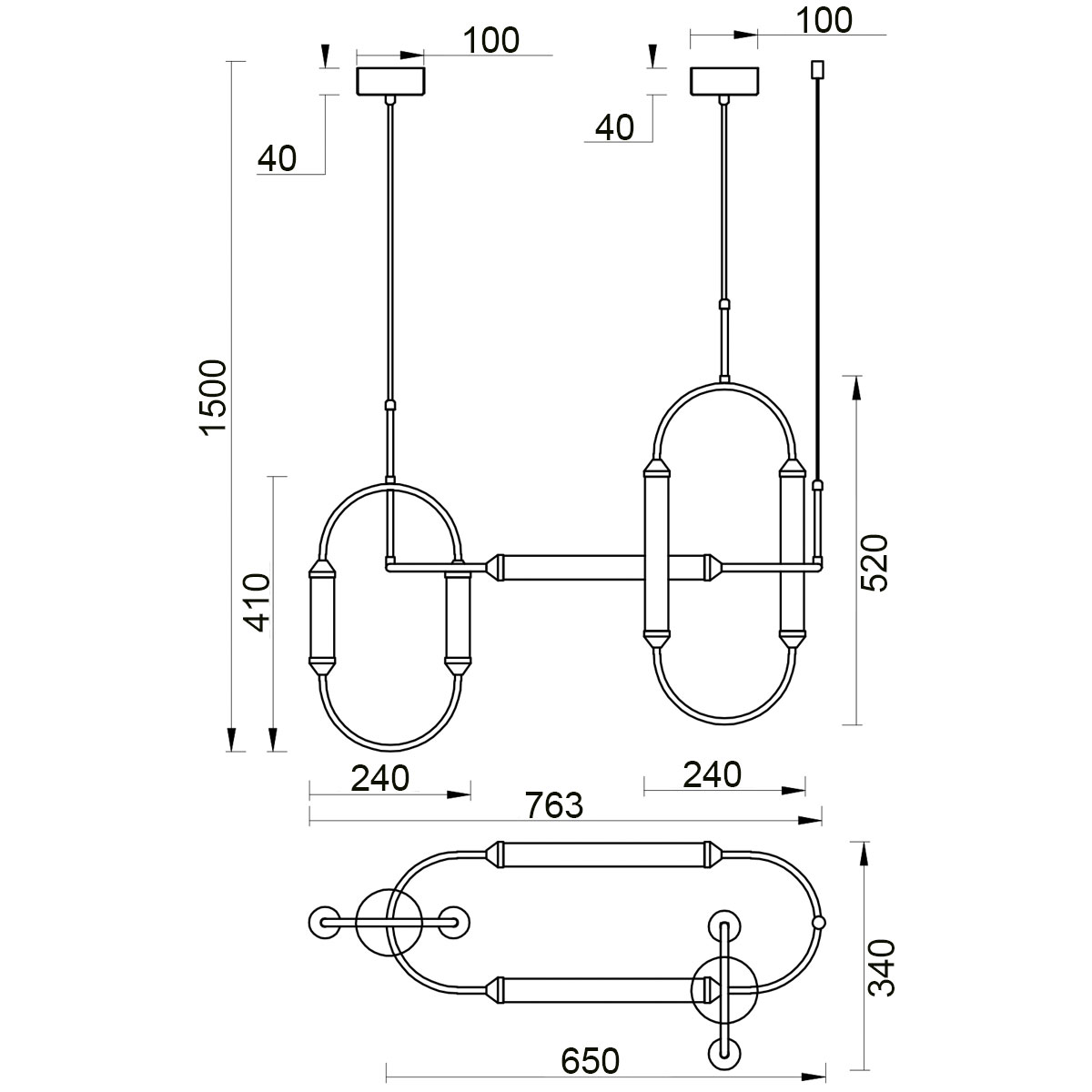 Подвесной светильник Vele Luce Capsula VL7294P03