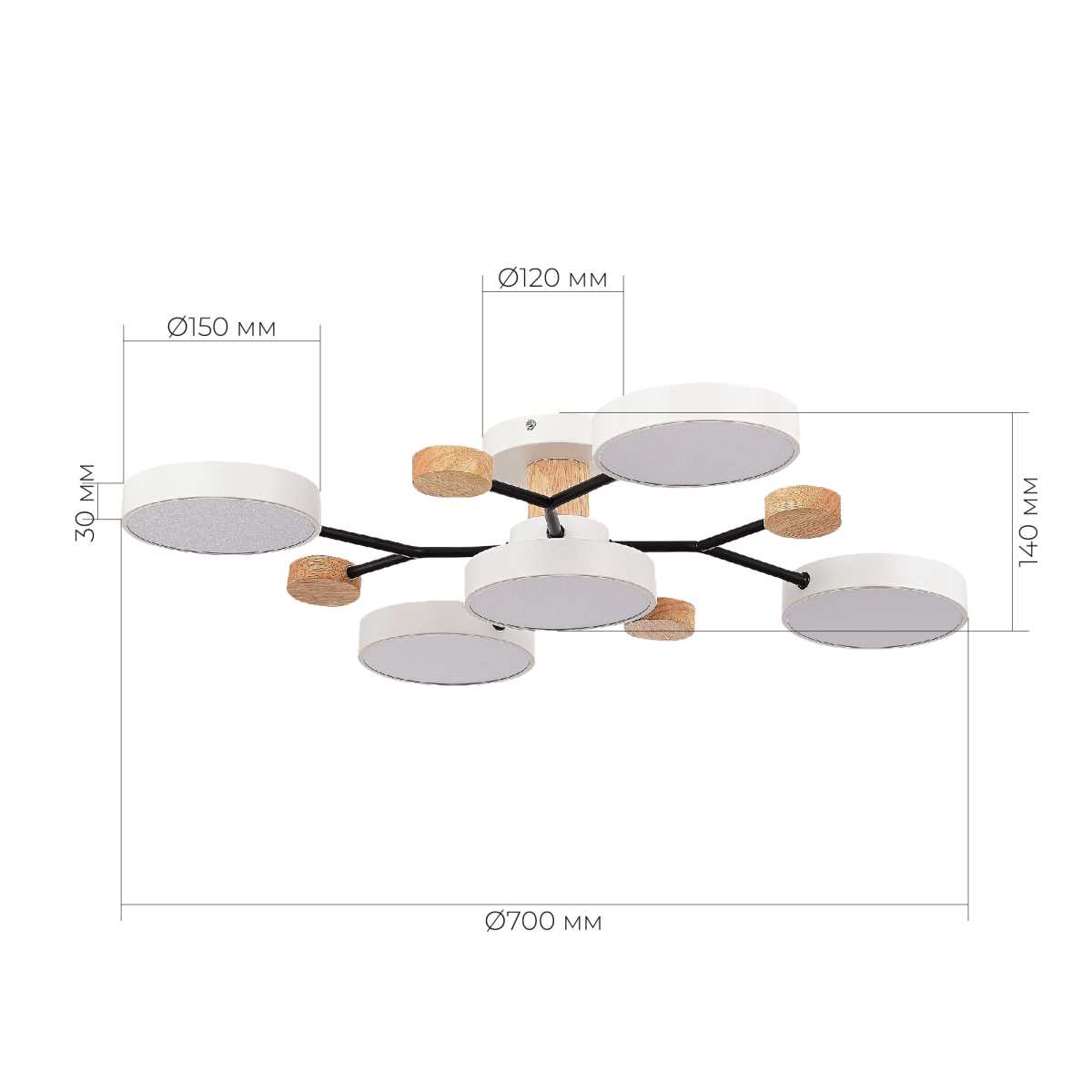 Потолочная светодиодная люстра Evoluce FAEMA SLE6006-502-05