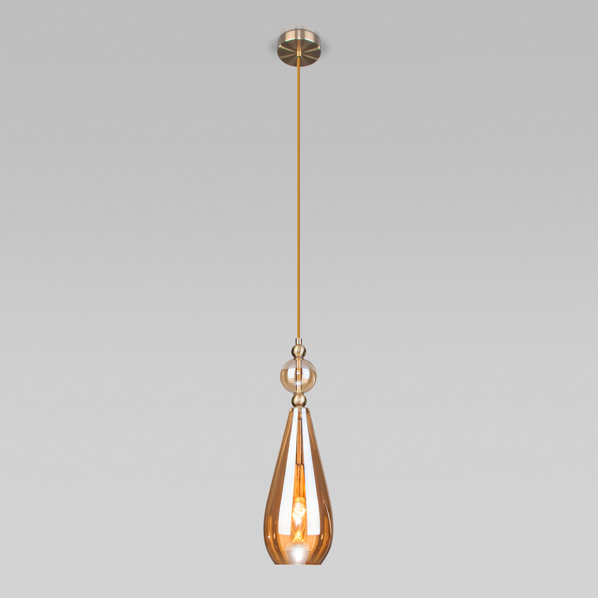 Подвесной светильник Eurosvet Ilario 50202/1 янтарный