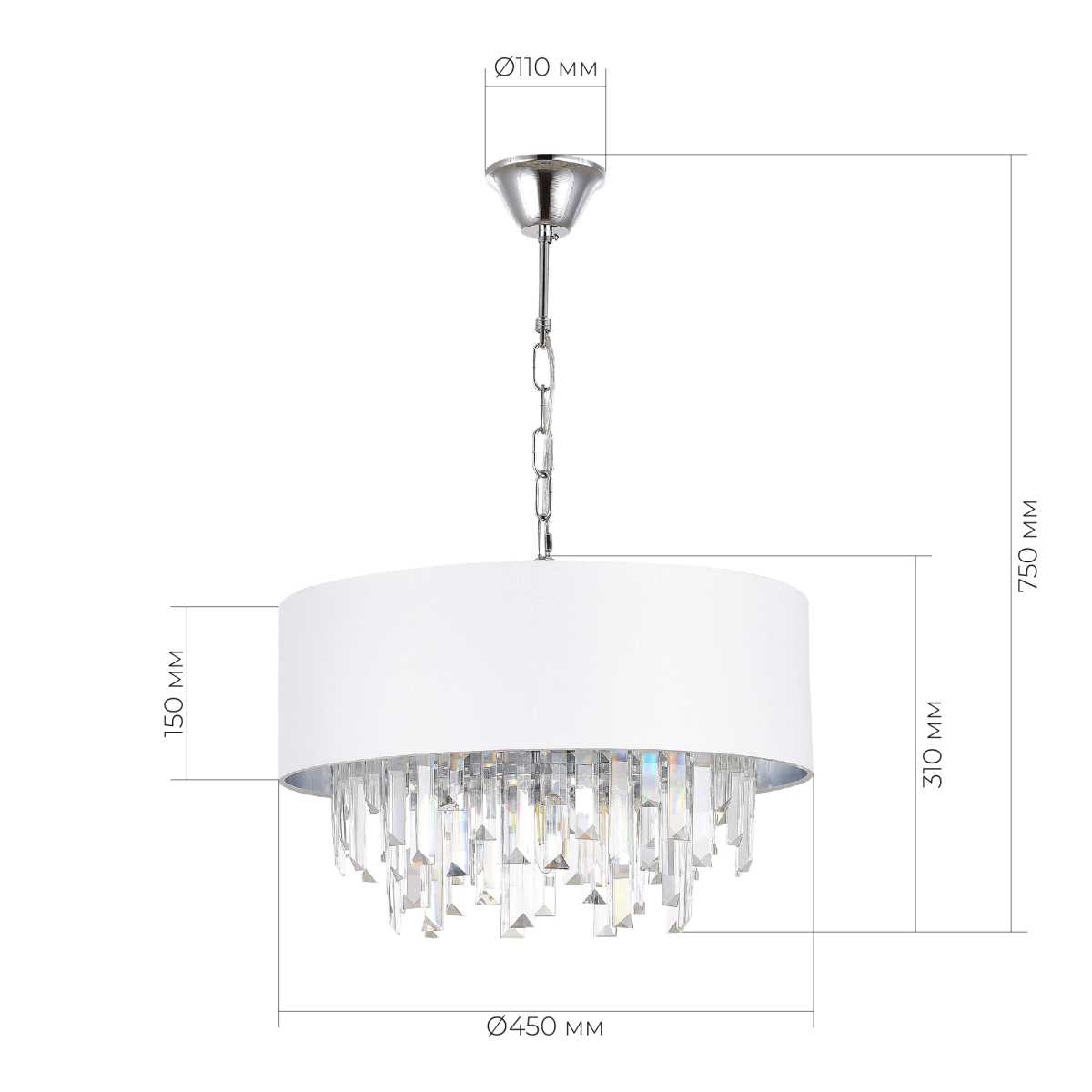 Подвесная люстра Evoluce Dahlia SLE1120-103-07