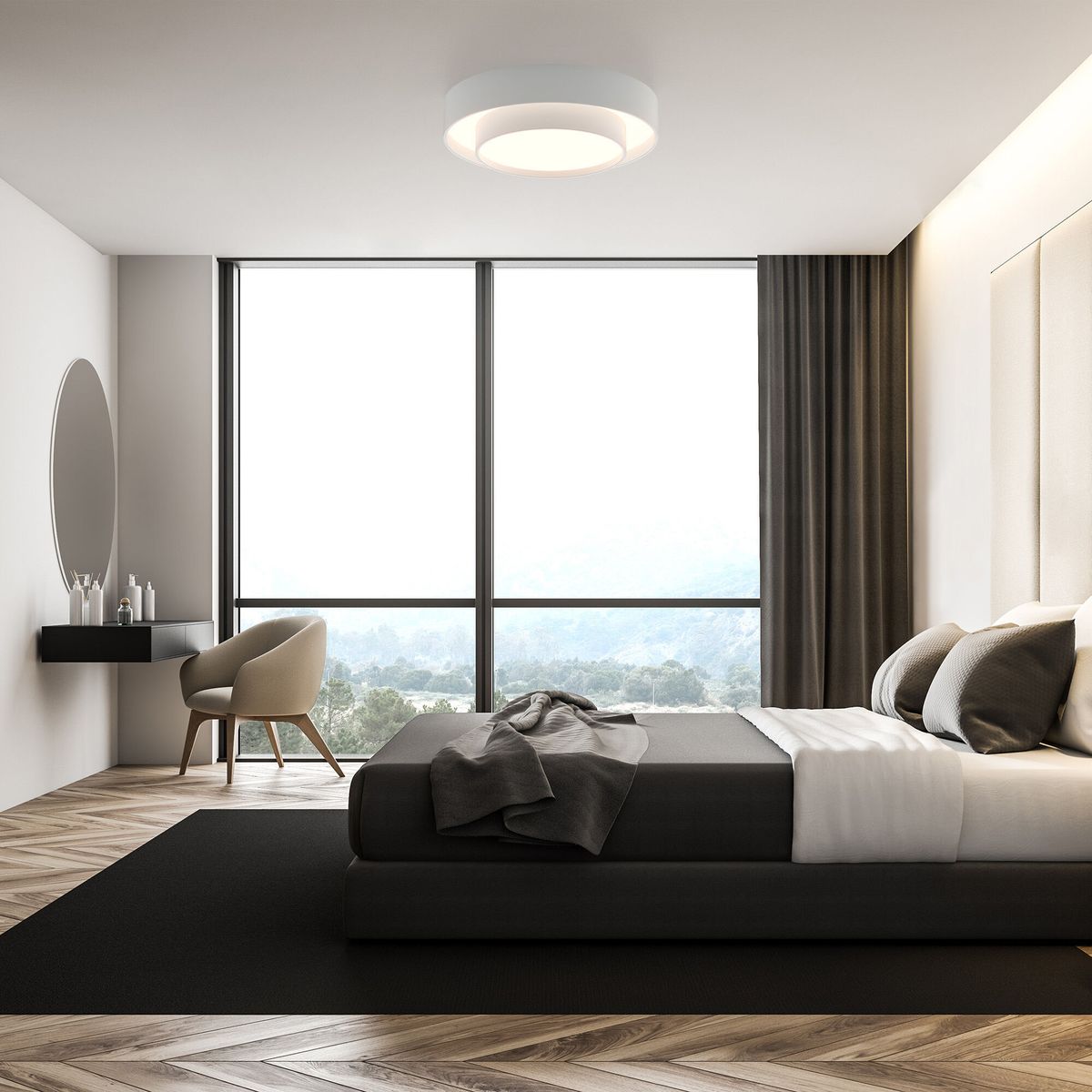 Потолочный светодиодный светильник Eurosvet Force 90331/2 белый