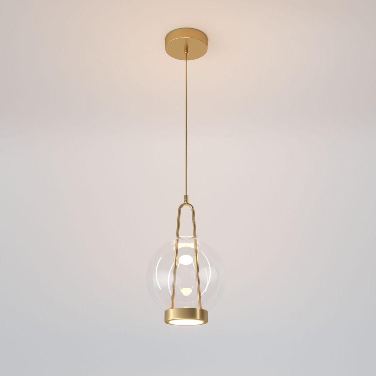 Подвесной светодиодный светильник Eurosvet Frasco 50267/1 LED латунь