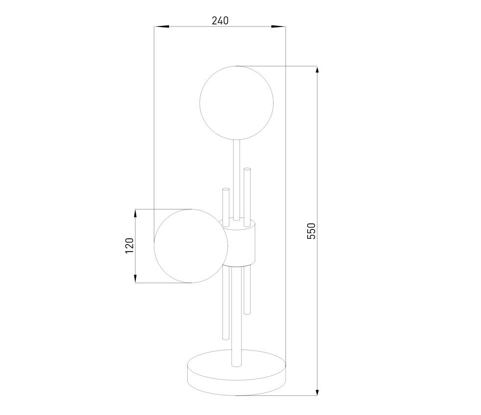 Настольная лампа Eurosvet Volver 01383/2 черный