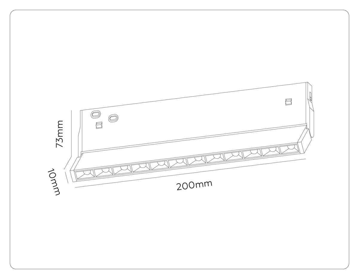 Трековый линейный светильник Ambrella Light TRACK SYSTEM GL2360