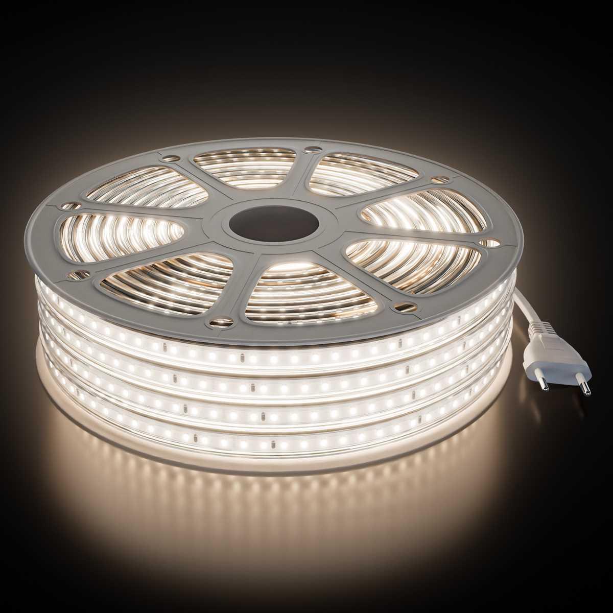 Комплект светодиодной влагозащищенной ленты OGM 6W/m 120LED/m 2835SMD белый 15M SL-69