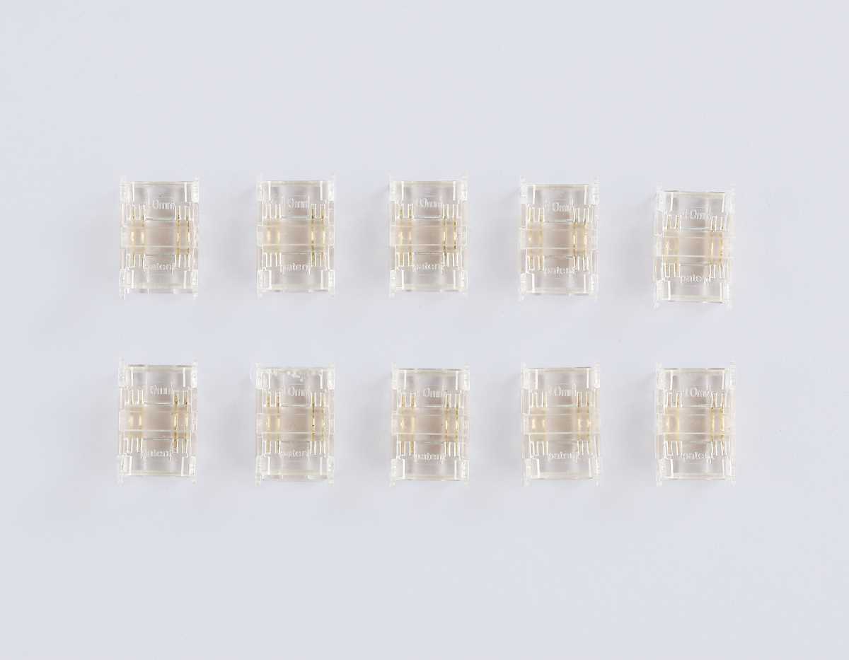 Соединитель прямой AMBRELLA LIGHT ILLUMINATION COB RGB 12/24V для лент 10mm (4 конт.) (10шт. в комплекте) GS6371