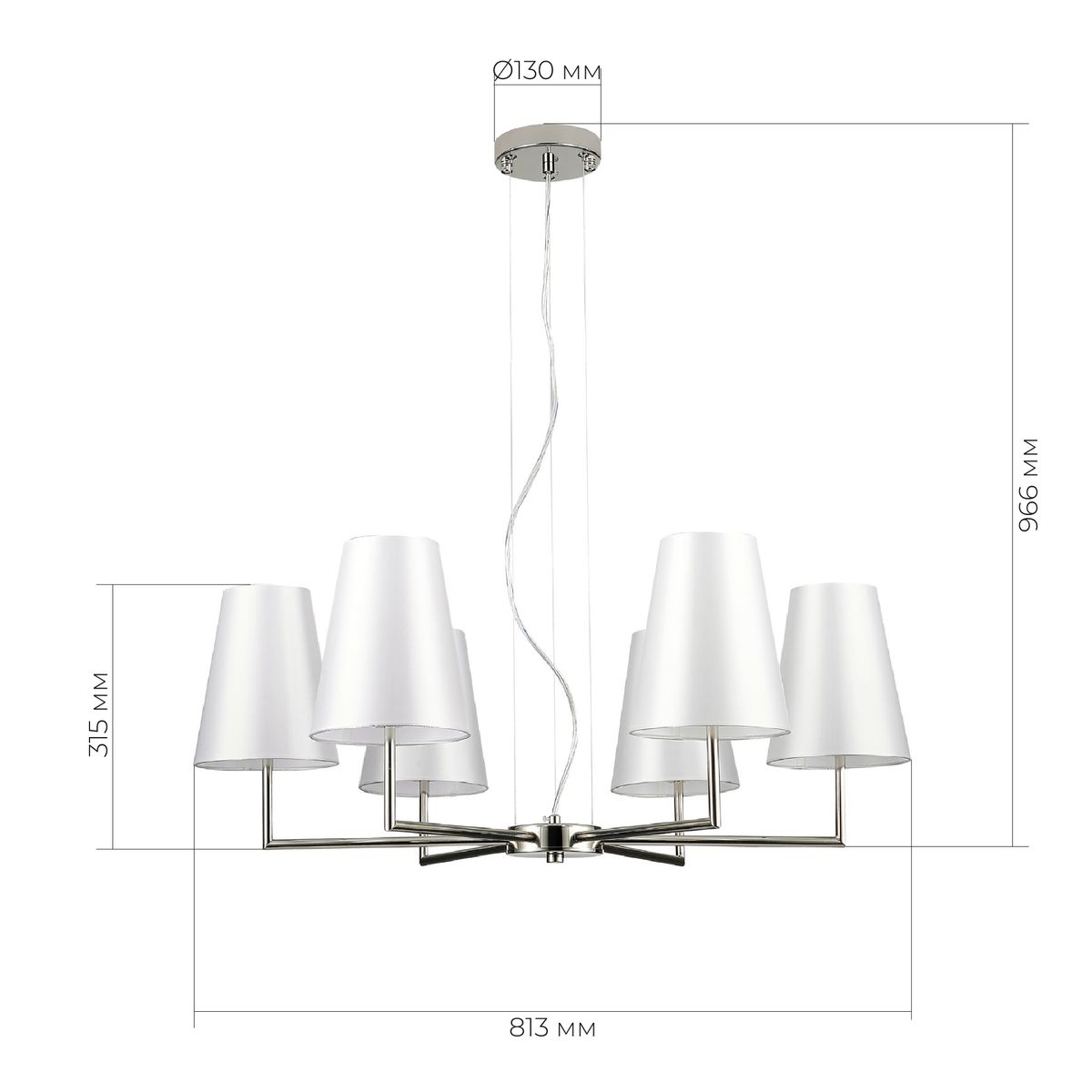 Подвесная люстра Evoluce Bellino SLE105903-06