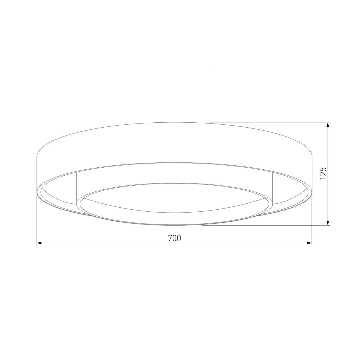 Потолочный светодиодный светильник Eurosvet Force 90331/2 серый