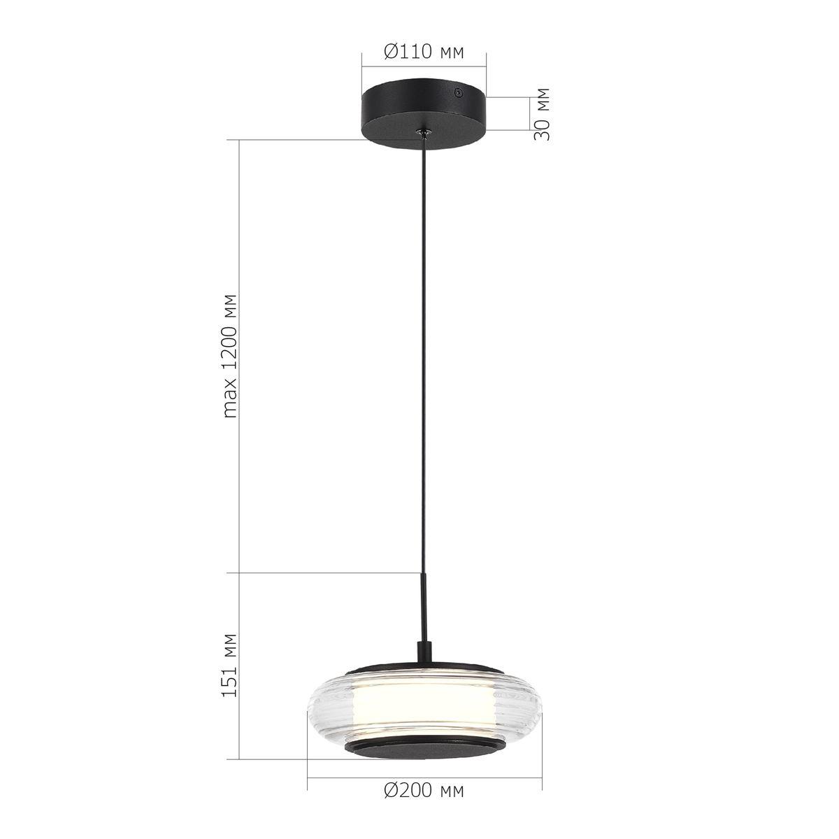 Подвесной светодиодный светильник ST Luce Frittela SL6239.403.01