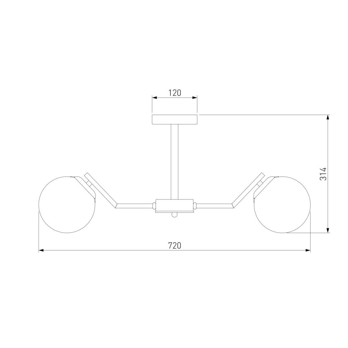 Подвесная люстра Eurosvet Frost 70154/6 хром