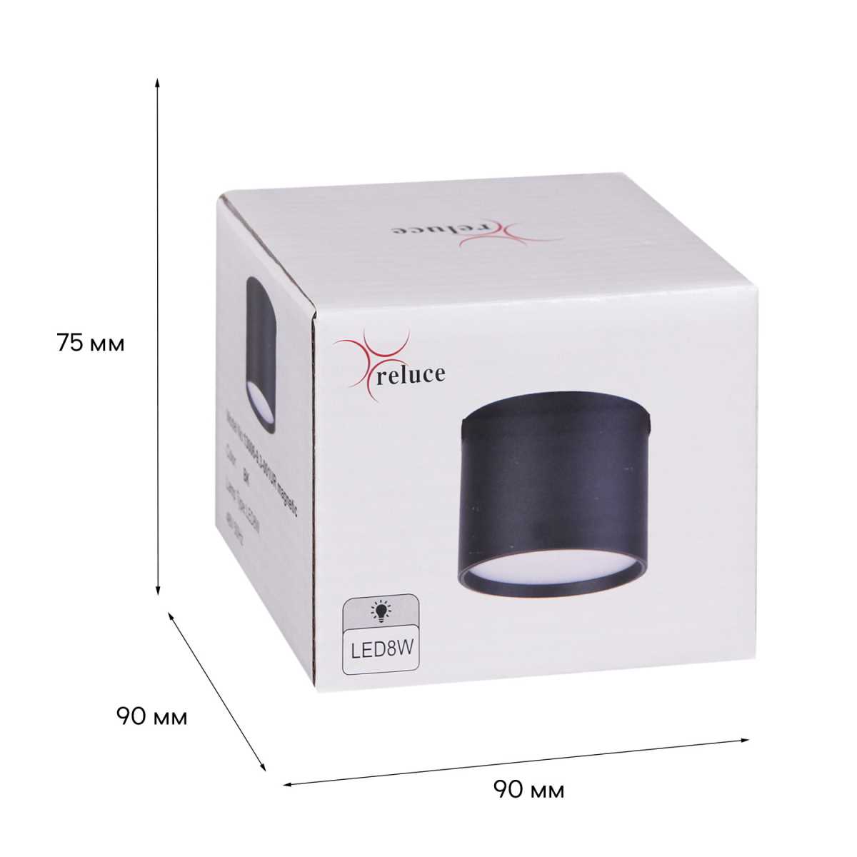 Трековый светодиодный светильник Reluce 13006-9.3-001UR magnetic LED8W BK