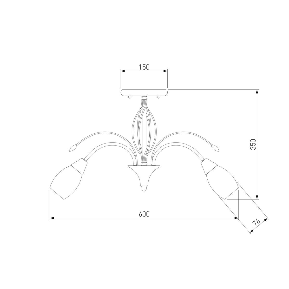 Потолочная люстра Eurosvet 22080/6 хром
